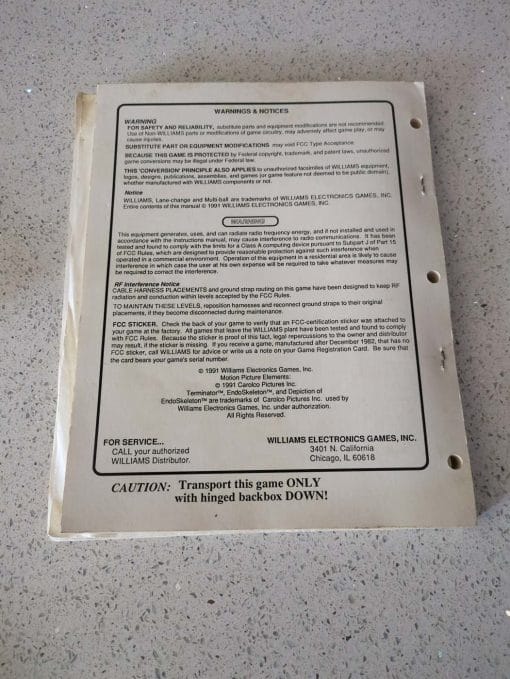 Terminator 2 operations manual - Image 3