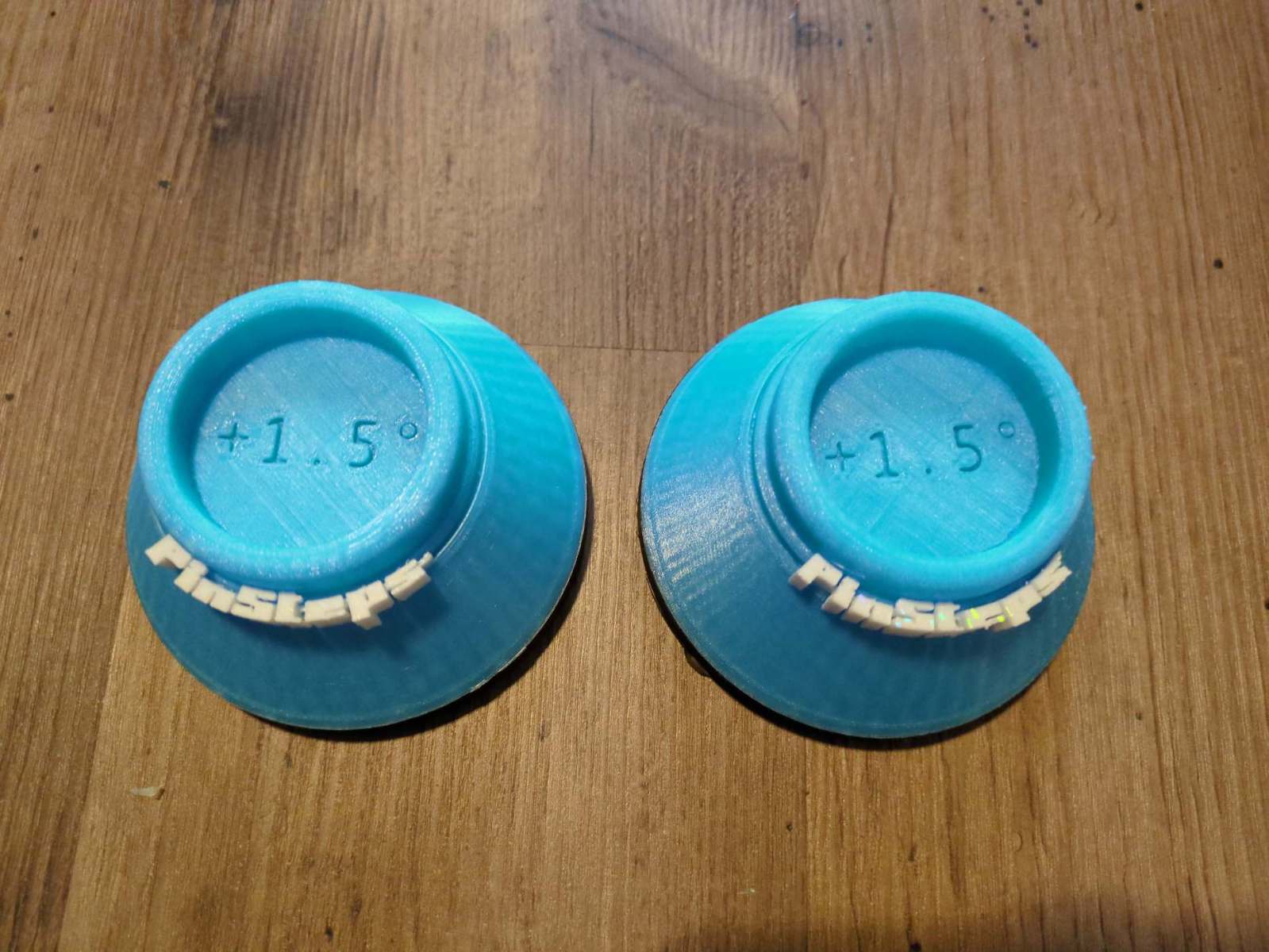 Pin steps +1.5 blue