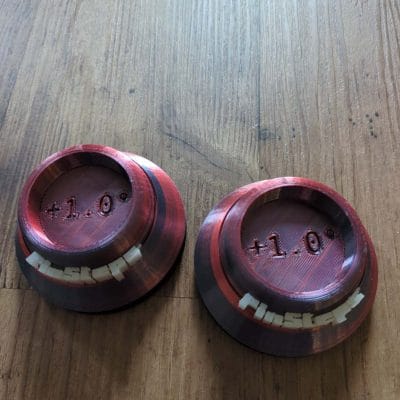 PinSteps metallic red/white +1.0