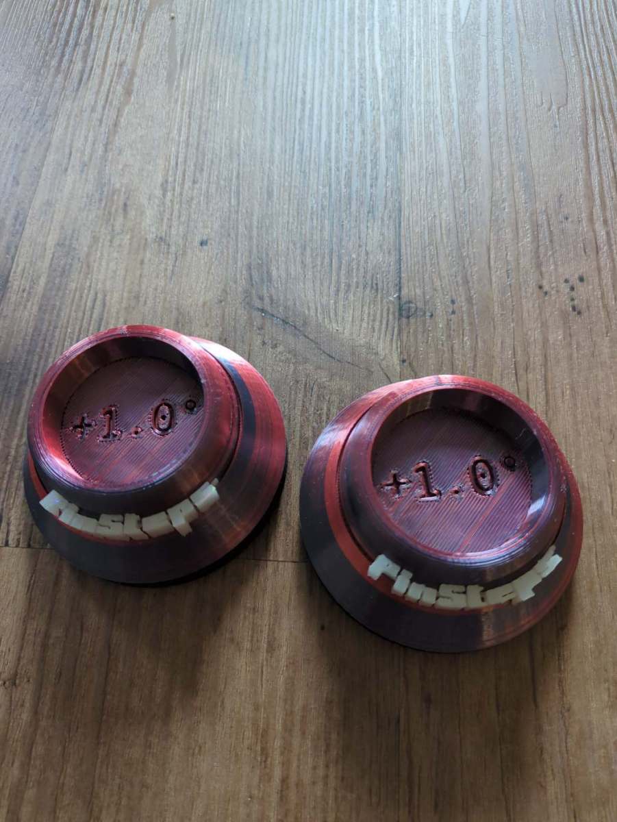 PinSteps metallic red/white +1.0