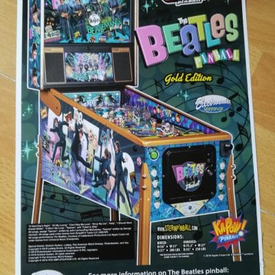 The Beatles Pinball Gold Edition Flyer