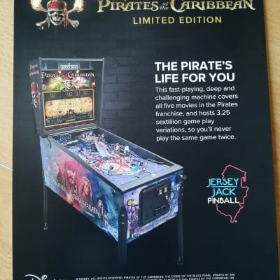 Pirates of the Caribbean limited edition flyer