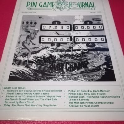 Pin Game Journal number 61 January 1999