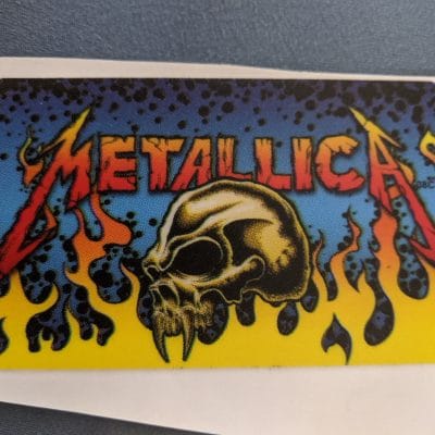 Metallica apron sticker pro