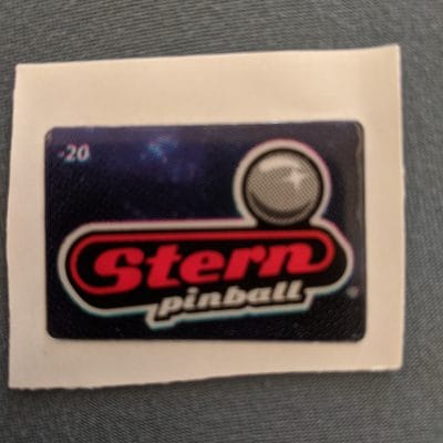 stern pinball sticker