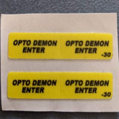 Stern yellow decal