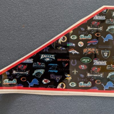 NFL apron decal