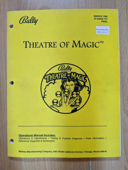theatre of magic pinball manual