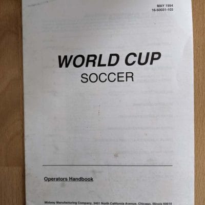 World Cup Soccer operators handbook