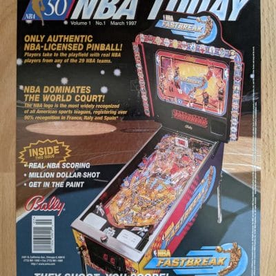 NB Fastbreak pinball flyer