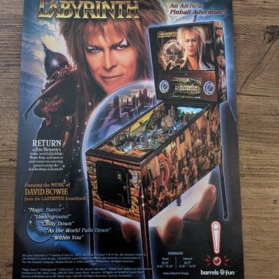 Labyrinth pinball flyer
