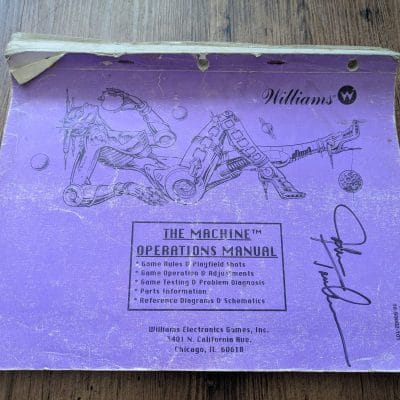 The Machine manual signed