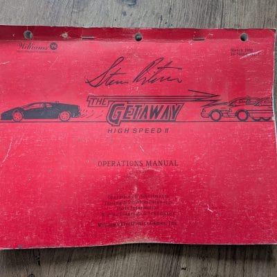 The Getaway manual Signed