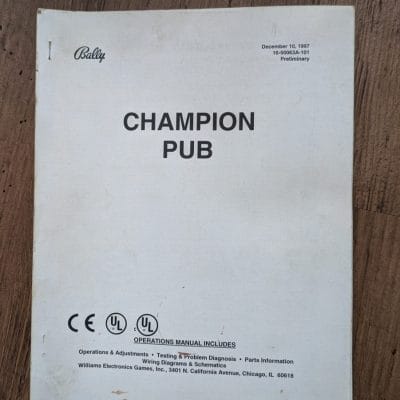 Champion pub manual