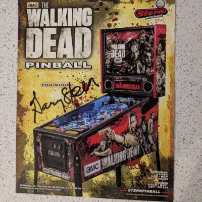 The Walking Dead signed flyer