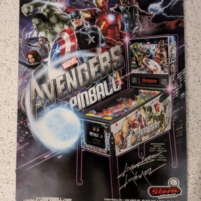 Marvel The Avengers signed flyer