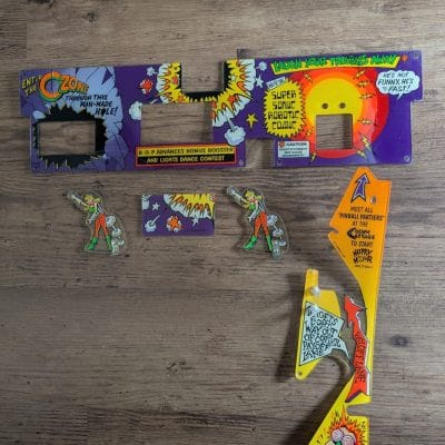 Party zone pinball plastics