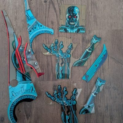 Terminator 2 pinball machine plastics