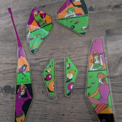 Star Pool pinball plastics