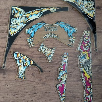 Silverball Mania pinball plastics