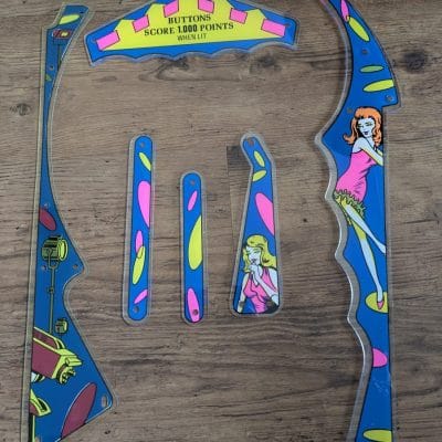 Satin Doll pinball plastics
