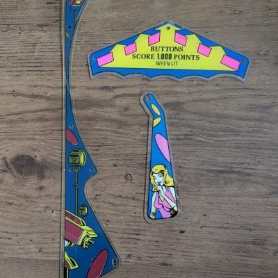 Satin Doll pinball plastics