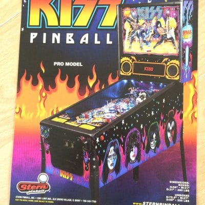 Kiss Pinball Flyer