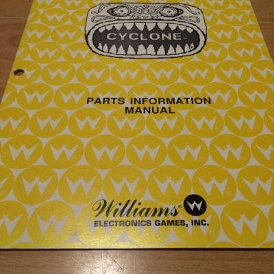 Cyclone pinball Parts Information Manual