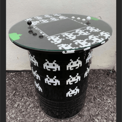 Space Invaders Retro Arcade Gaming Station