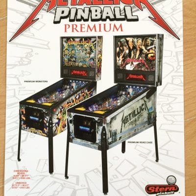 Metallica premium Pinball Flyer